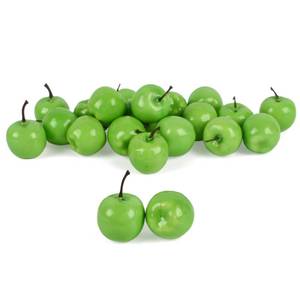 lot 30749 image: HAIOPS Mini Fake Apples, 20pcs Artificial Apples in Small Size Decoration for Home, Kitchen, Party, Green - Retail $6