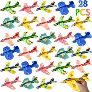 lot 33936 image: UMEELR 28 Pack Foam Airplane Gliders for Kids, Glider Planes Flying Toys for Easter Basket Stuffers Easter Egg Fillers, Goodie Bag Fillers, Valentines Exchange Gifts, School Classroom Prize Supplie - Retail $10