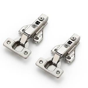 lot 33954 image: Ravinte 1 Pair 2 Packs Full Overlay Cabinet Door Hinges,105 Degree Adjustable Concealed Kitchen Cabinet Hinges Soft Close for Face Frame Cabinet - Retail $7