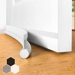 lot 33955 image: Door Draft Stopper Bottom One Sided Door Draft Blockers 37 Cutable Under Door Draft Blocker Insulator Door Sweep Weather Stripping Soundproof Fits for Interior Exterior Doors1 Pack,White - Retail $8