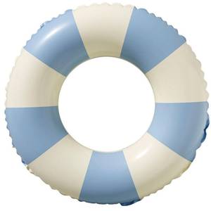 lot 42581 image: Pool Floats for Kids Ages 5-10, Swimming Pool Toys Inflatable Pool Tubes Simple Stripes Cute Swim Rings, Kids Floaties Water Toys for Pool Beach Party (Stripes-Blue) - Retail $8