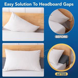 lot 1120 image: Patent Full Size (54x10x6) Bed Wedge Pillow Headboard Pillow Mattress Wedge Triangle Pillow Long Bolster Pillow Bed Gap Filler (0-7) Mattress Gap Filler Between Your Headboard and Mattress