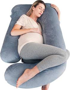 lot 1138 image: Cute Castle Pregnancy Pillows, Soft U-Shape Maternity Pillow with Removable Cover - Full Body Pillows for Adults Sleeping - Pregnancy Must Haves - Jumbo 57 Inch - Grey