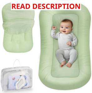 lot 1140 image: Cpzzkq Infant Support Cushion - Baby Support Cushion for Newborn, 0-24 Months, Portable Tummy Time Mat for Home and Travel, Soft Cotton, Supervised Use, Baby Essentials Gift, Baby Blue(Cover Not Included)
