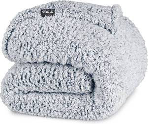 lot 1154 image: Bare Home Faux Shearling Blanket- Blanket for Bed, Sofa, Couch, Camping, Travel, and Gifts - Warm & Lightweight - Fluffy & Soft (TwinTwin XL, Tipped Dusty Blue)