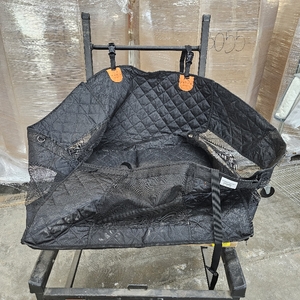 lot 1197 image: Hard Bottom Dog Car Seat Cover for Back Seat, Holds 420lbs - Waterproof Sturdy Nonslip Hammock for CarsTrucksSUVs - Easy to Clean & Safe Backseat Extender for Large Dogs