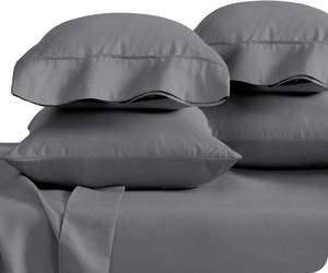 lot 1206 image: Bare Home Microfiber King Size Pillowcases - 4 Pack, Grey, 20x40