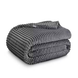 lot 1210 image: Bare Home Microplush Textured Blanket King