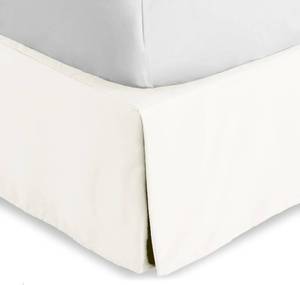 lot 1214 image: Bare Home Queen Bed Skirt - 15-Inch Tailored Drop Easy Fit - Bed Skirt for Beds - Center & Corner Pleats (Queen, Cream)