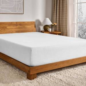 lot 1226 image: Bare Home Flannel Fitted Bottom Sheet 100% Cotton, Velvety Soft Heavyweight - Double Brushed Flannel - Deep Pocket (King, White)