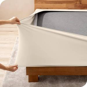 lot 1249 image: Bare Home Box Spring Cover - Full - Stretchy Microfiber Decorative Wrap Around Box Spring Cover - Easy Install (Full, Sand)