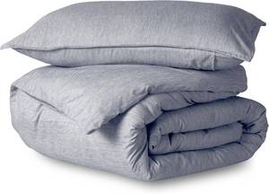 lot 1255 image: Bare Home Bedding Duvet Cover Extra Long - Premium 1800 Super Soft Collection - Lightweight, Duvet Cover - Soft Textured (TwinTwin XL, Heathered Midnight Blue)