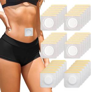 lot 7142 image: 36 Pack 3.2 inch Hypoallergenic Castor Oil Pack Wrap for Belly Button, Disposable Castor Oil Wrap Patches Pad with High-Absorbent, Self-Adhesive, No Washing, Anti Oil Leakage (Oil Not Included)