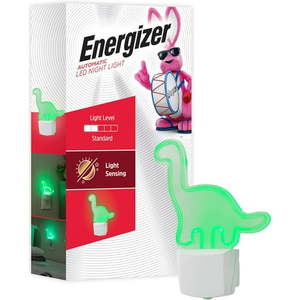 lot 1231 image: Energizer Long-Neck Dinosaur Night Light  Neon  Auto OnOff  Green - Retail $14