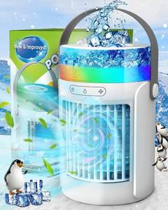 lot 1025 image: Portable Air Conditioners, 4-IN-1 Evaporative Personal Air Cooler Humidifier with 3 Speeds 7 Colors Light, 600ML Mini Personal Air Conditioner Fan, USB Quiet Air Cooler for Room Office Desk - Retail $94,936