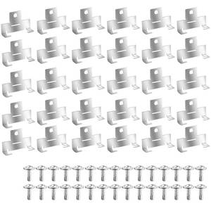 lot 1027 image: HDYEGY 30pcs Recessed Light Clips,304 Stainless Steel Retrofit Recessed Downlight Housing C Clips with Self Tapping Screws for 5 to 6 Inch Retrofit Cans - Retail $14