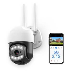 lot 1144 image: SECUEYE 4MP Dome Camera WiFi 2.4GHz 5GHz PanTiltZoom Automatic Tracking Human Dection Color Night IP65 Waterproof 247 Recording Outdoor Security (C17HN) - Retail $40