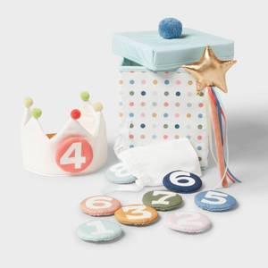 lot 1230 image: Pillowfort Novelty Plush Numbers 1-9 Multicolored, OEKO-TEX Certified - Retail $20