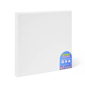 lot 1234 image: 2pk 10x10 Stretched Canvas White - Mondo Llama Art Canvases to Paint On, 1.26 Depth, 3 Packs  of 2  6 Total - Retail $30