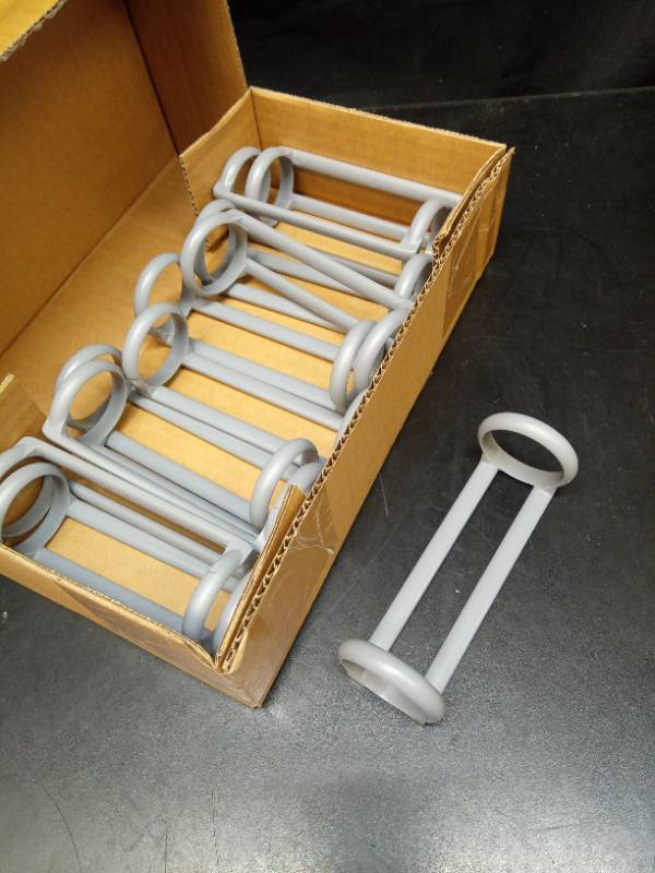 lot 2022 image: 11 Gray Plastic Rings forh behind the belt of the pool liner for an above ground pool  - Retail $15