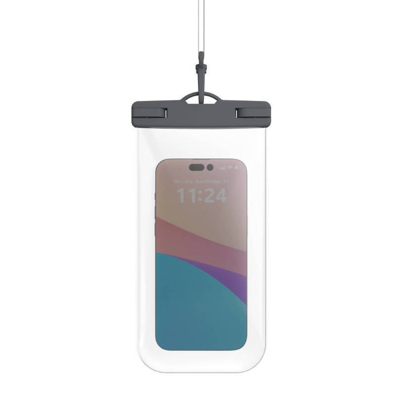 lot 2046 image: GEMS Waterproof Phone Pouch - Charcoal Gray - Retail $10