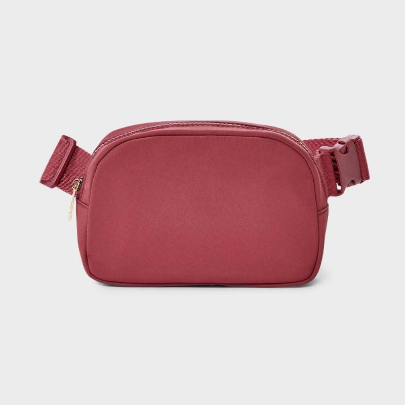 lot 2050 image: Essential Belt Bag - Universal Thread�� Dark Red Crossbody, Adjustable Strap, Recycled Nylon, Lightweight - Retail $10