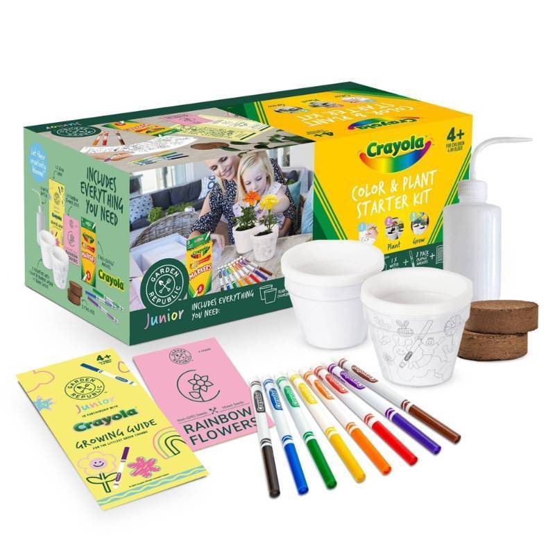 lot 2056 image: Garden Republic Jr. Crayola Color and Plant Starter Grow - Retail $30