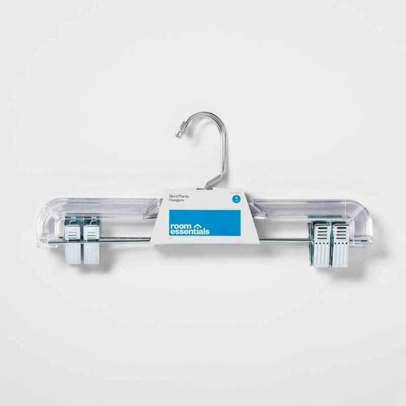 lot 2064 image: 8pk Crystal SkirtSlack Hangers - Room Essentials�� - Retail $12