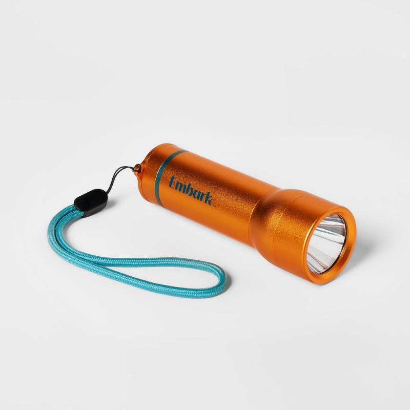 lot 2011 image: Orange LED Flashlight Orange - Embark���� - Retail $10