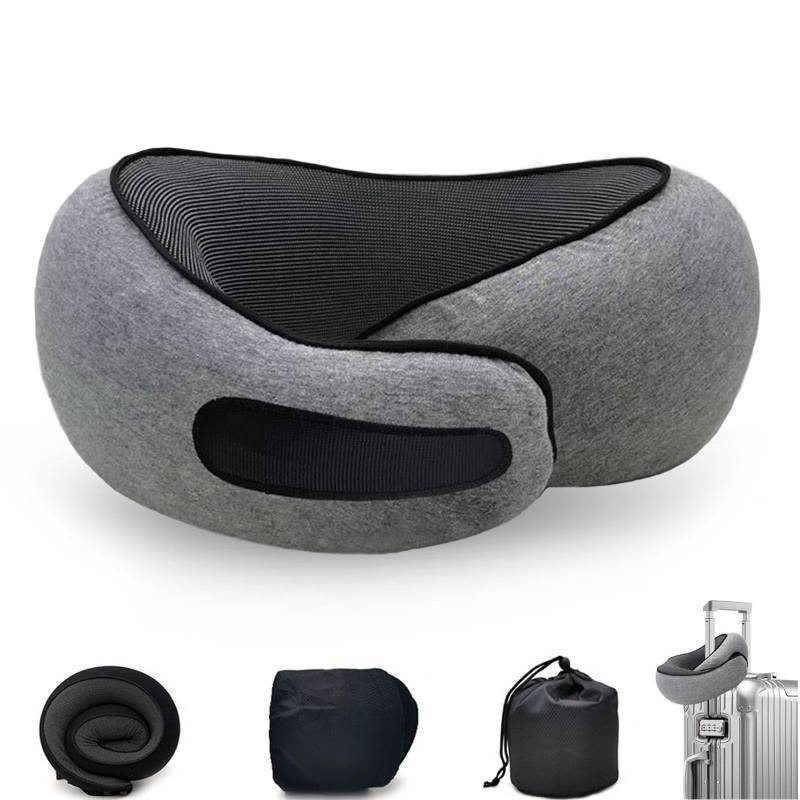 lot 2085 image: Neck Pillow for Traveling, Neck Travel Pillow Travel Neck Pillows for Airplanes, Neck Pillow Airplane, Travel Neck Pillow, Aircraft Memory Foam Travel Pillow for Airplanes Travel Gifts (Grey) Retail $16.25