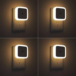lot 2068 image: Sujeet Night Light, Night Lights Plug into Wall 4-Pack, Nightlight Plug in Night Lights, Dusk to Dawn Night Lamp Led Night Light for Bedroom, Bathroom, Hallway Warm White - Retail $10