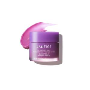 lot 2088 image: LANEIGE Lip Sleeping Mask, Gummy Bear Nourishing Overnight Lip Treatment with Vitamin C, Shea & Murumuru Butter for Hydrating Dry, Flaky Lips - Retail $24