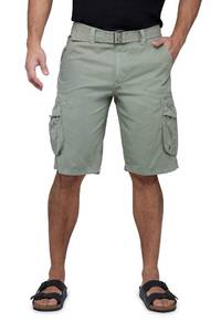 lot 2115 image: X RAY RAW X Mens Belted Cargo Shorts, Relaxed Fit Casual Knee Length Cargo Shorts for Men, Leaf Green, 48 - Retail $34