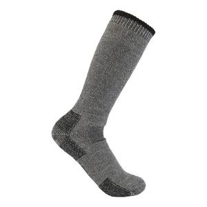 lot 2132 image: Carhartt Mens Heavyweight Wool Blend Boot Sock, Charcoal, Large - Retail $24