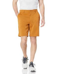 lot 2136 image: Amazon Essentials Mens Classic-Fit Stretch Golf Shorts with Moisture-Wicking, Active Waistband, Apricot Orange, 34 - Retail $21