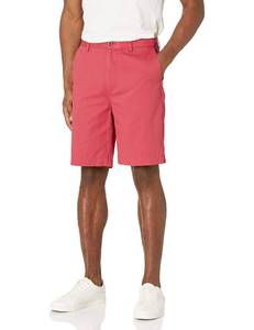 lot 2145 image: Amazon Essentials Mens Classic-Fit 9 Chino Shorts, Raspberry Red, 31 - Retail $20