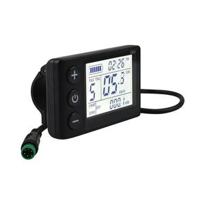 lot 7 image: S866 Electric Bicycle LCD Display Meter, 24V 36V 48V Ebike LCD Display Control Panel Wireless Bicycle Speedometer Odometer for Electric Scooter Electric Bike Modification for 22.2mm Handlebars - Retail $28
