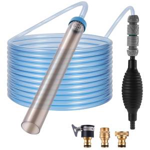 lot 33 image: DXOVEEN Fish Tank Vacuum Gravel Cleaner Gravel Vacuum for Aquarium��Siphon Aquarium Water Changer for Fish Tank with Four Faucet Adapter and Long Hose(30 Feet) - Retail $30