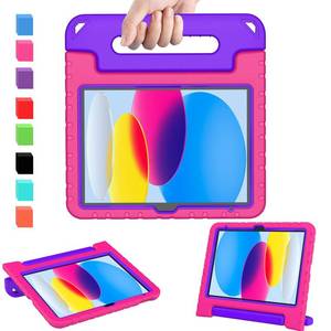 lot 52 image: AVAWO Kids Case for New iPad (A16) 11th Generation 11 Inch 2025, iPad 10th Generation 10.9 2022 with Built-in Screen Protector Shockproof Lightweight Handle Cover for i Pad 1011 Gen, Rose&Purple - Retail $15