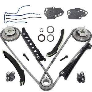 lot 70 image: 5.4 timing chain kit Wcam phaser Timing Chain Tensioner Sprocket for 2005 f150 2004-2008 2005-2010 Expedition 5.4 3v engine timing chain set Replace # 3R2Z-6A257-DA - Retail $116