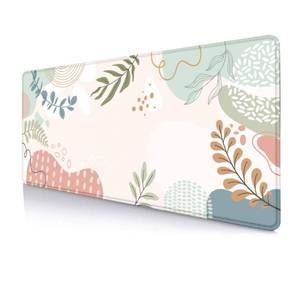 lot 113 image: HUOCAIREN Green Pink Desk Mat, Colorful Abstract Boho Large Computer Extended Mouse Pad Cute, Desk Pad, Long Mousepad for Laptop, Non Slip Writing Pad for School Office Home, 31.5x11.8 in - Retail $13