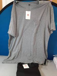 lot 117 image: Post Shoulder Surgery Shirts for Men Full Snap Open Tear Away Short Sleeve T Shirts Easy Chemo Port Access Tee Rotator Cuff Surgery Recovery Shirt(BKLG L) - Retail $34