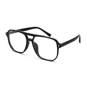 lot 133 image: FEISEDY Blue Light Blocking Glasses Fake Nerd Clear Square Computer Lightweight Pilot Glasses Frame Oversized B2866 - Retail $15