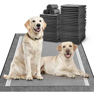 lot 182 image: MIZOK Dog Pee Pads 30x36in Extra Large, Dog Pads Charcoal Odor Neutralizing, Pee Pads for Dogs Super Absorbent & Leak-Proof with Pheromone Attractant for Puppies, Disposable (35 Counts) - Retail $34