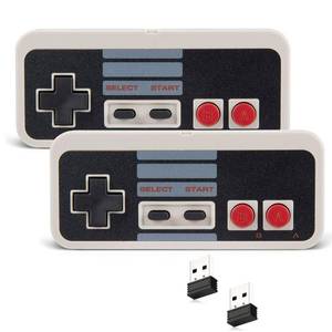 lot 195 image: KIWITATA 2X Wireless Nes USB Controller for PC Gamings, 2.4ghz Wireless USB Remote N-E-S Emulated Game Pad Controller for Windows XP 7 8 11 & MAC & Retropie