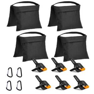 lot 213 image: Lidlife 4 Packs of Heavy Photography Sandbag Studio Video Sandbags, Used for Light Brackets, Boom Brackets, Props for Fixed Brackets - Retail $26