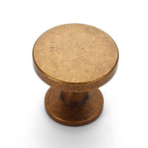 lot 224 image: Asidrama 10 Pack Antique Brass Kitchen Cabinet Knobs Dresser Knobs Vintage Retro Drawer Knobs Cabinet Hardware Zinc Knobs for Dresser Drawers - Retail $28