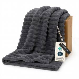 lot 976 image: Bedsure Grey Fleece Throw Blanket for Couch - Super Soft Cozy Blankets for Women, Cute Small Throws for Girls, 50x60 Inches - Retail $24