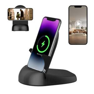 lot 988 image: Alkaenum Security Camera WiFi Wireless Phone Charger, Security Cam Motion Activated,HD1080P(Rotate Lens) with 250°Viewing Angle, camaras espias ocultas for Home Office Security(2.45G)