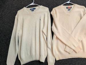 lot 2 image: Polo Ralph Lauren Cream Cotton Sweaters Size L